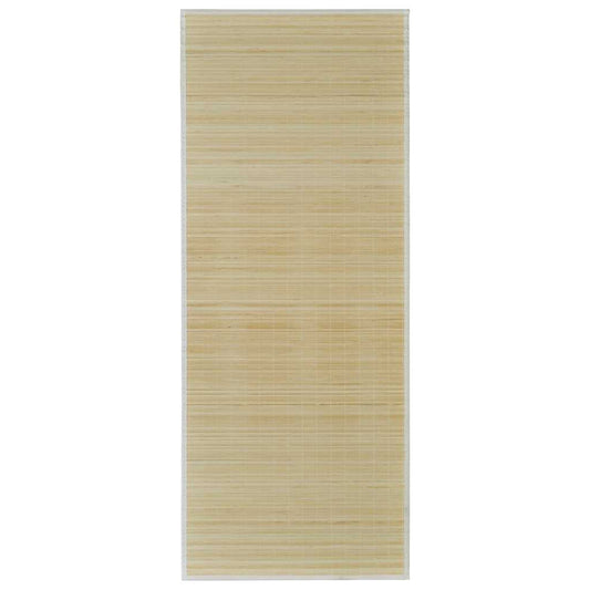 Carpet | Natural bamboo colour | Bamboo surface with polypropylene edges
