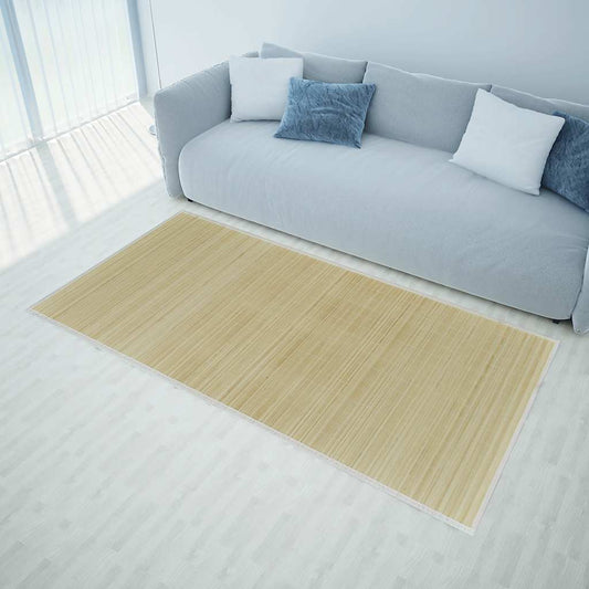 Carpet | Natural bamboo colour | Bamboo surface with polypropylene edges