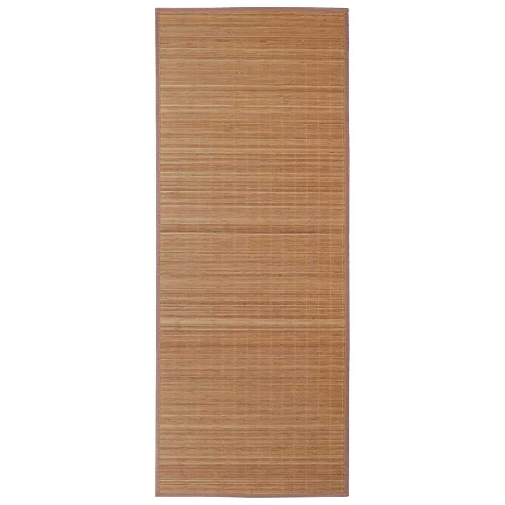 Rectangular Brown Bamboo Rug 120 x 180 cm