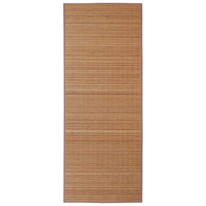Rectangular Brown Bamboo Rug 120 x 180 cm