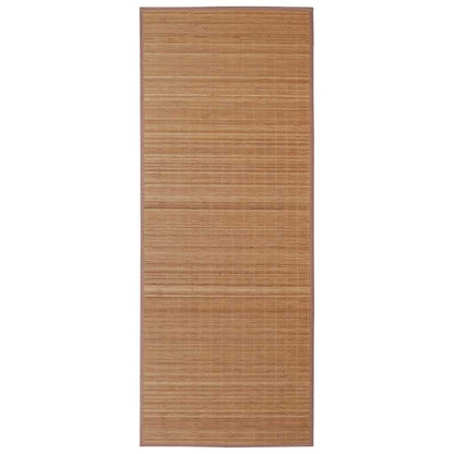 Rectangular Brown Bamboo Rug 150 x 200 cm