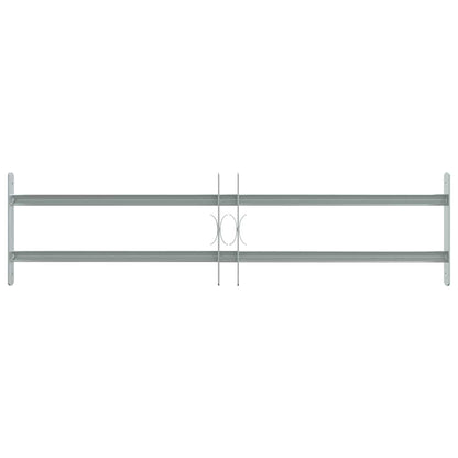 vidaXL Adjustable Security Grille for Windows with 2 Crossbars 27.6"-41.3"