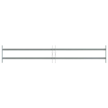 vidaXL Adjustable Security Grille for Windows with 2 Crossbars 39.4"-59.1"