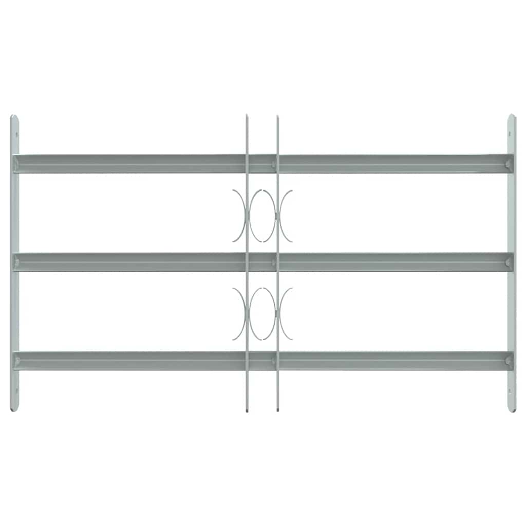 Window grilles 19.69-25.59 in Galvanized Steel Silver