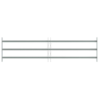 vidaXL Adjustable Security Grille for Windows with 3 Crossbars 39.4"-59.1"
