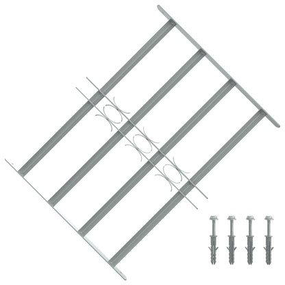 Window grilles 500-650 mm Galvanized Steel Silver