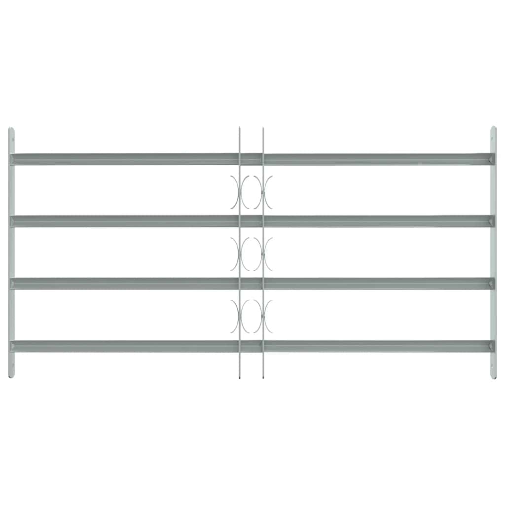 vidaXL Adjustable Security Grille for Windows with 4 Crossbars 27.6"-41.3"