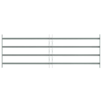 vidaXL Adjustable Security Grille for Windows with 4 Crossbars 39.4"-59.1"