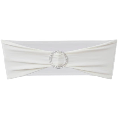 Chair Ribbon | Set of 25 | Cream | Polyester | Stretchable to 50 cm