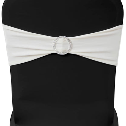 Chair Ribbon | Set of 25 | Cream | Polyester | Stretchable to 50 cm