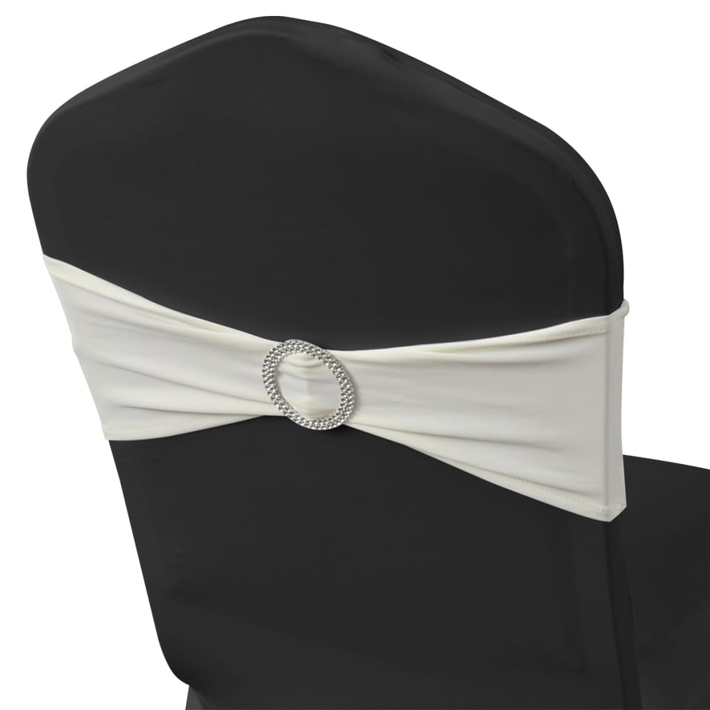 Chair Ribbon | Set of 25 | Cream | Polyester | Stretchable to 50 cm