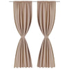 2 pcs Cream Slot-Headed Blackout Curtains 135 x 245 cm