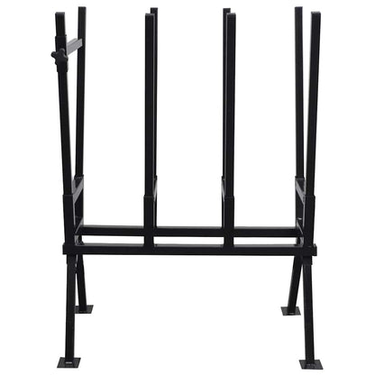 Black Powder-Coated Saw Horse for Woodworking