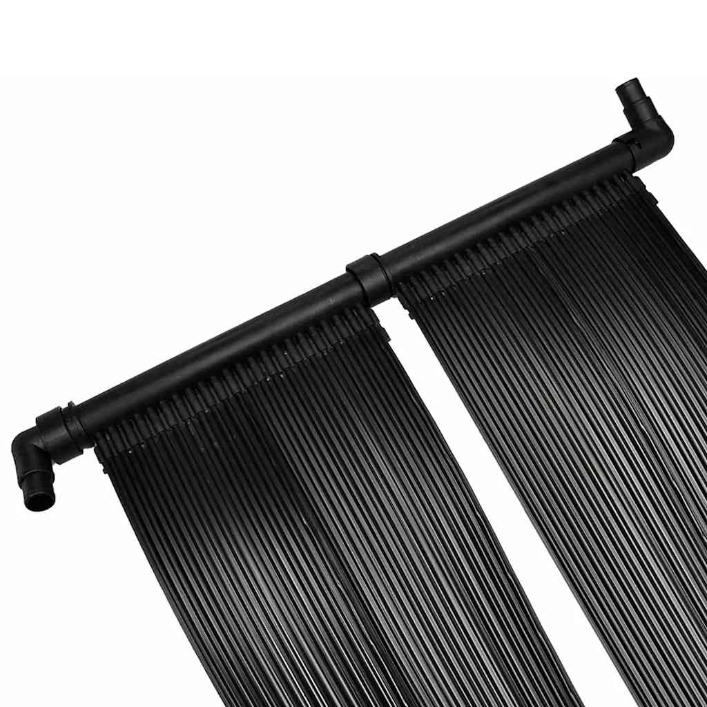 Solar Pool Heater | Set of 2 | Black | Polyethylene | 620 x 75 cm