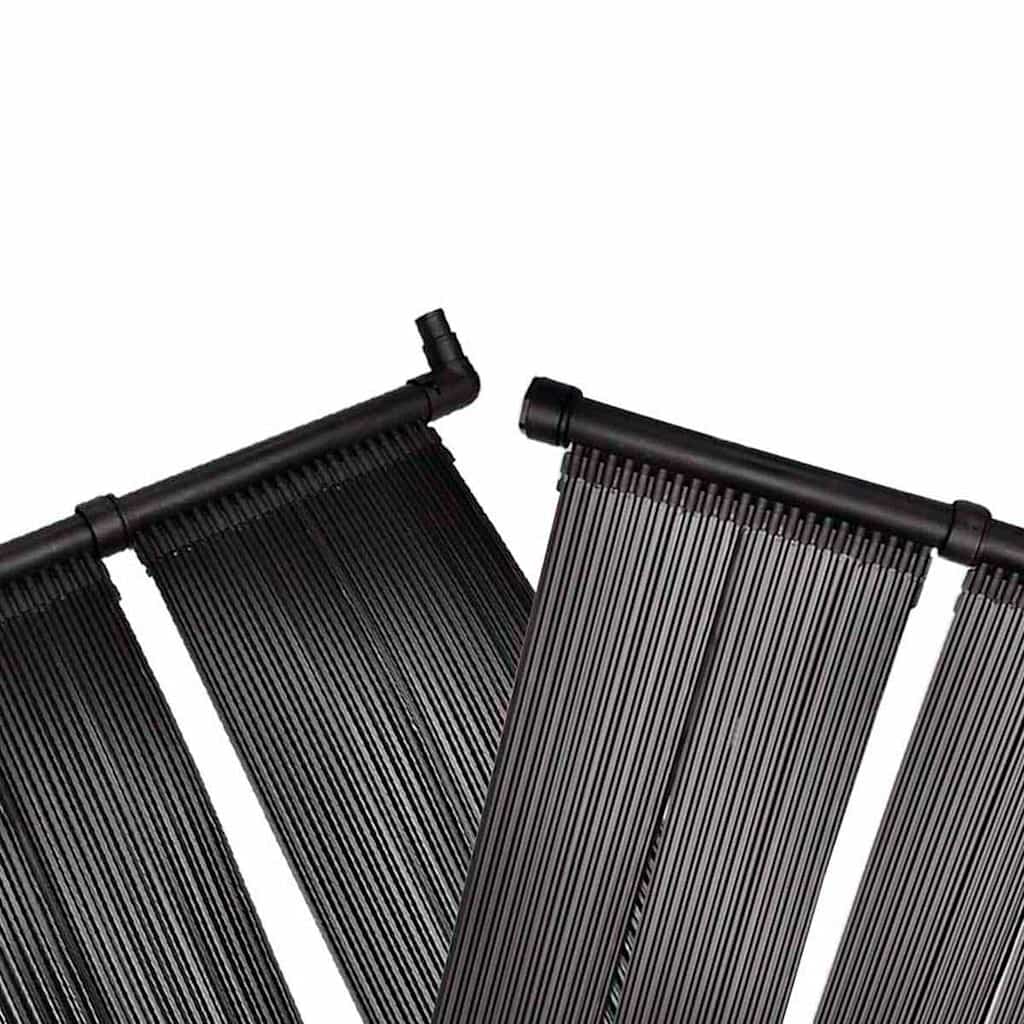 Solar Pool Heater | Set of 2 | Black | Polyethylene | 620 x 75 cm