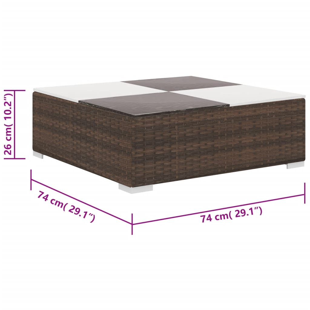 Patio Furniture | Brown | PE Rattan | Large | Light Weight