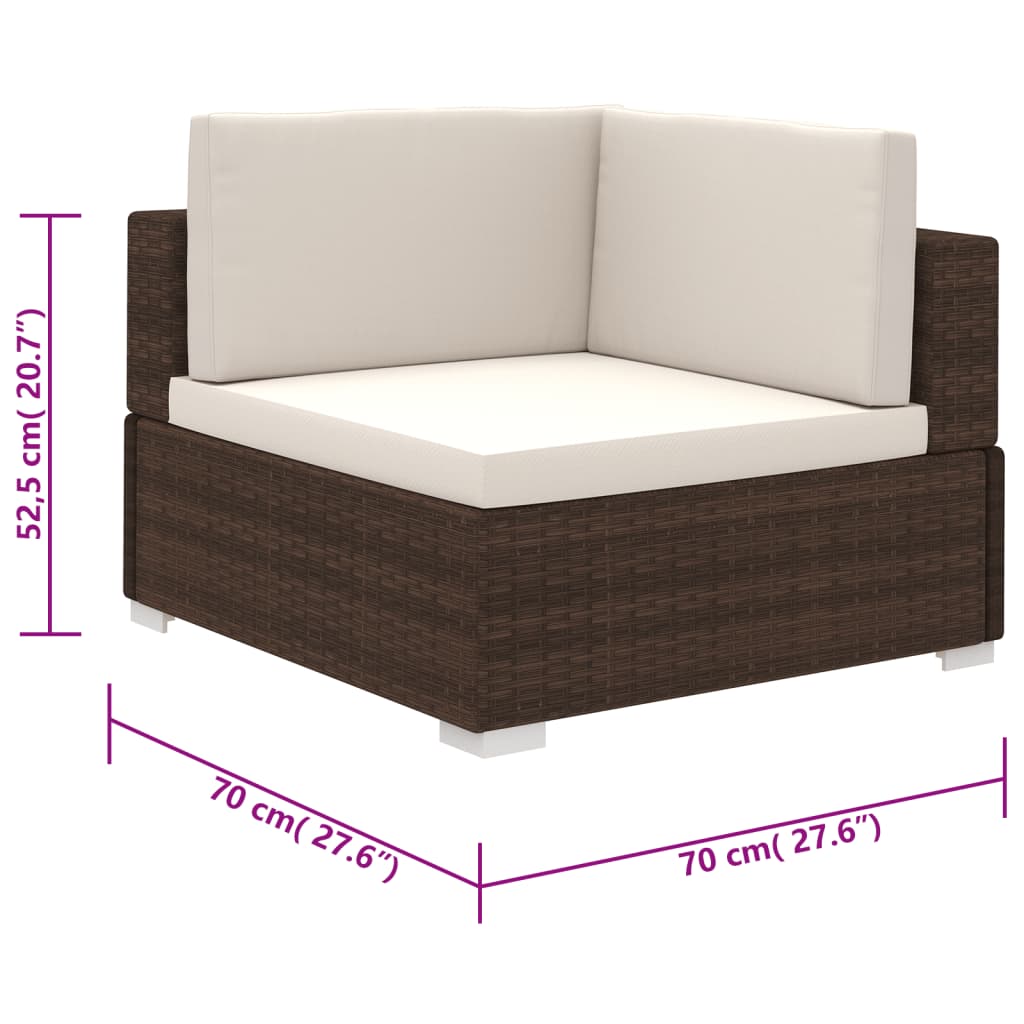 Patio Furniture | Brown | PE Rattan | Large | Light Weight