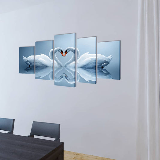 Canvas Painting | Various blues and whites | Canvas, wood | 200 x 100 cm
