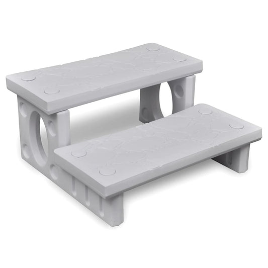 Spa Step | White | Plastic | Medium | Reversible | Spa Steps