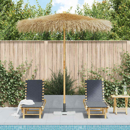 Bamboo Garden Parasol 270 cm with Banana Leaf Roof