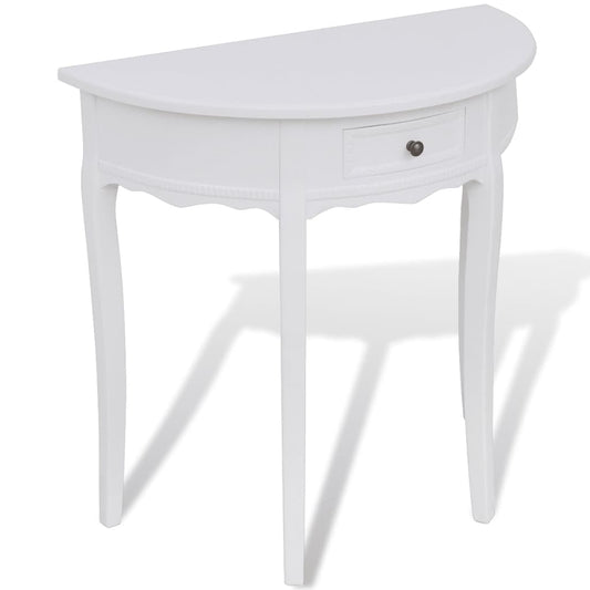 Console Table | White | MDF and pine | Compact | Console Table | Crescent