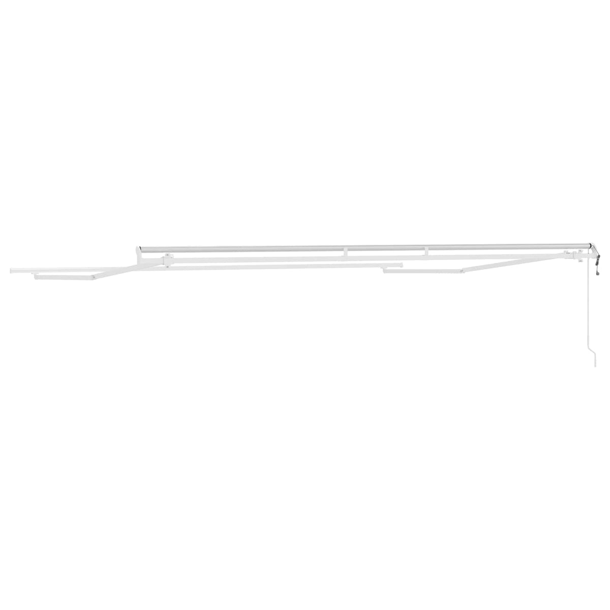 Awning Frame 4x3 m Automatic Roll-back Aluminium