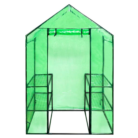 Walk-in Greenhouse with 4 Shelves