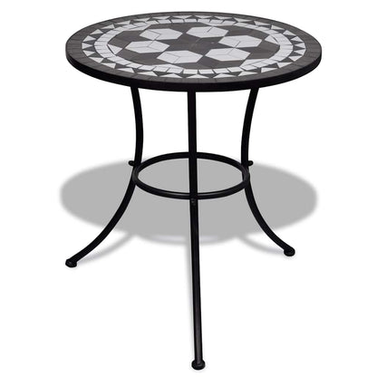 Garden Table | Black and White | Tough Powder-coated Iron