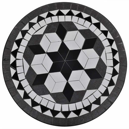Garden Table | Black and White | Tough Powder-coated Iron