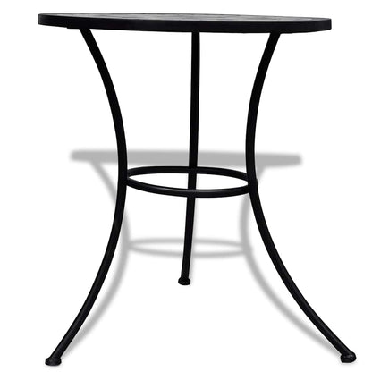 Garden Table | Black and White | Tough Powder-coated Iron