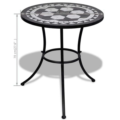 Garden Table | Black and White | Tough Powder-coated Iron