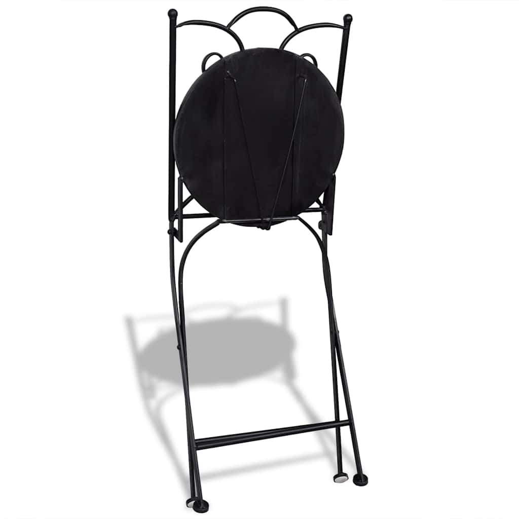 Garden Chair | Set of 2 | Terracotta | Powder-coated iron | Foldable