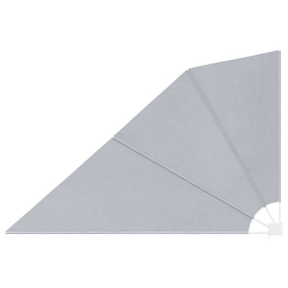 Collapsible Balcony Side Awning Grey 160x240 cm