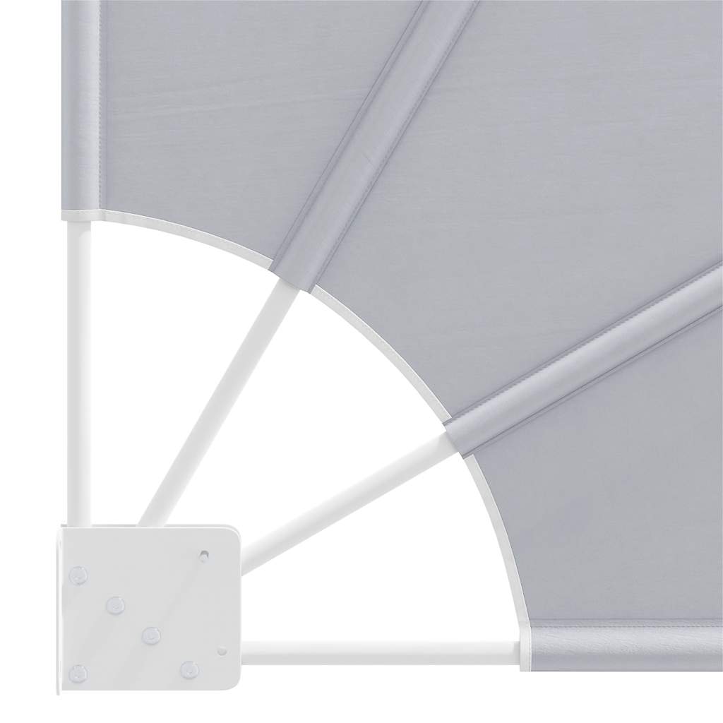 Collapsible Balcony Side Awning Grey 160x240 cm