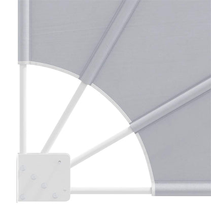Collapsible Balcony Side Awning Grey 160x240 cm