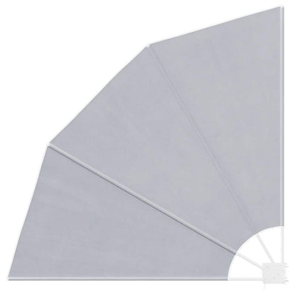 Collapsible Balcony Side Awning Grey 140x140 cm