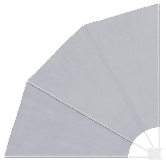 41575 vidaXL Collapsible Balcony Side Awning Grey 140x140 cm