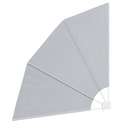 Collapsible Balcony Side Awning Grey 140x140 cm