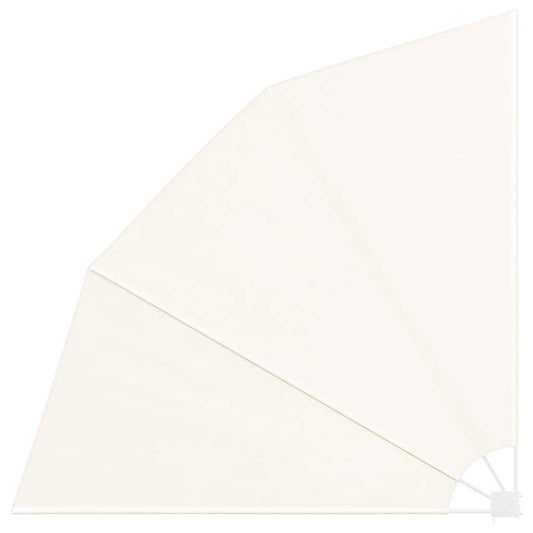 41576 vidaXL Collapsible Balcony Side Awning Cream 210x210 cm