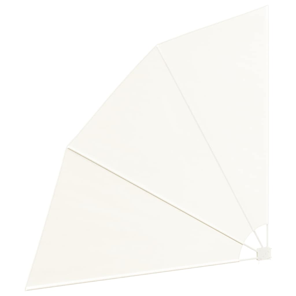 Collapsible Balcony Side Awning Cream 210x210 cm