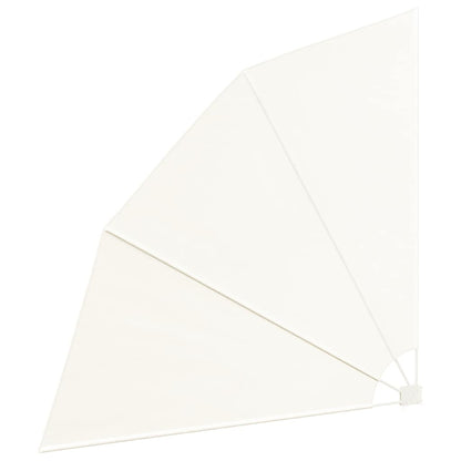 Collapsible Balcony Side Awning Cream 210x210 cm