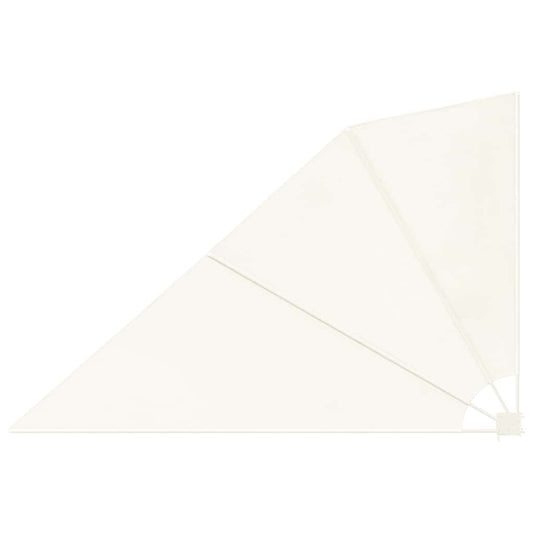 41577 vidaXL Collapsible Balcony Side Awning Cream 160x240 cm
