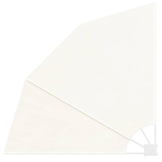 41578 vidaXL Collapsible Balcony Side Awning Cream 140x140 cm
