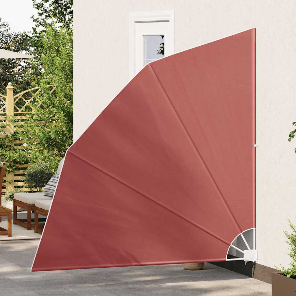 Collapsible Balcony Side Awning Terracotta 210x210 cm