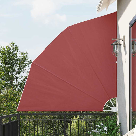 41579 vidaXL Collapsible Balcony Side Awning Terracotta 210x210 cm