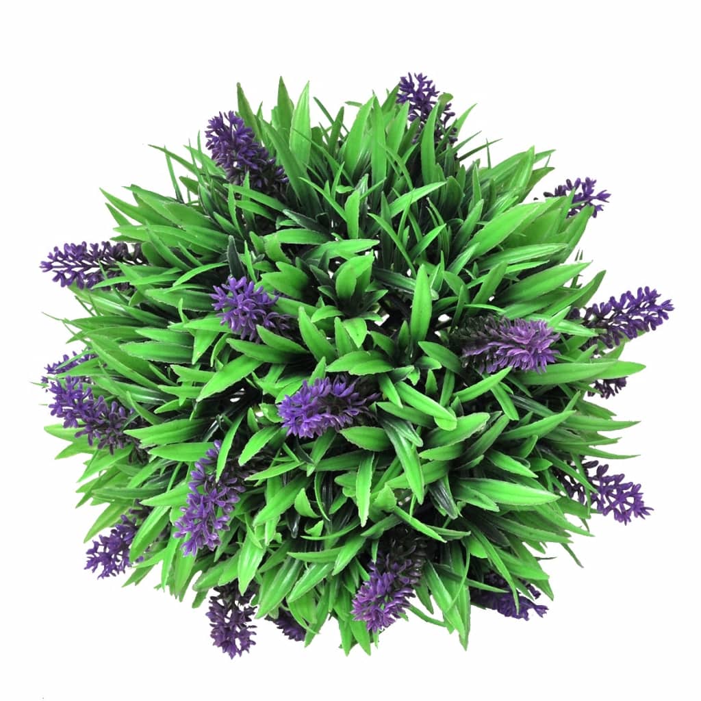 Set of 2 Artificial Boxwood Ball with Lavender 28 cm
