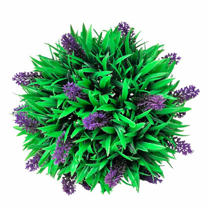 Set of 2 Artificial Boxwood Ball with Lavender 28 cm