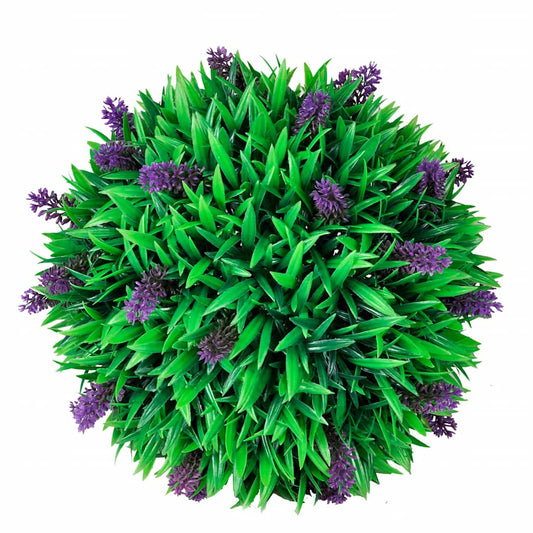 Artificial Plant | Set of 2 | Green & Purple | Polyethylene | Medium