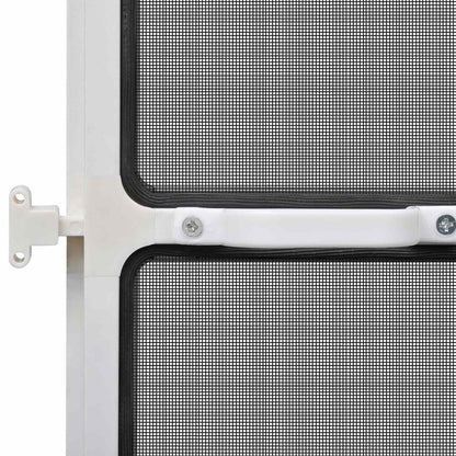 Hinged Insect Screen Manual White and Black 100 x 215 cm