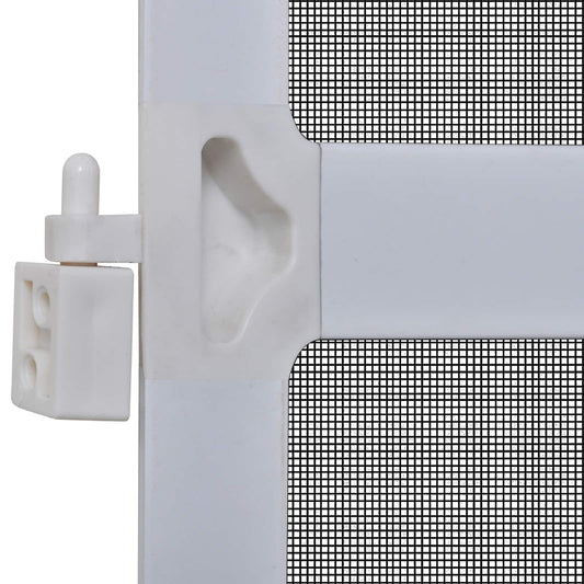Hinged Insect Screen Manual White and Black 120 x 240 cm